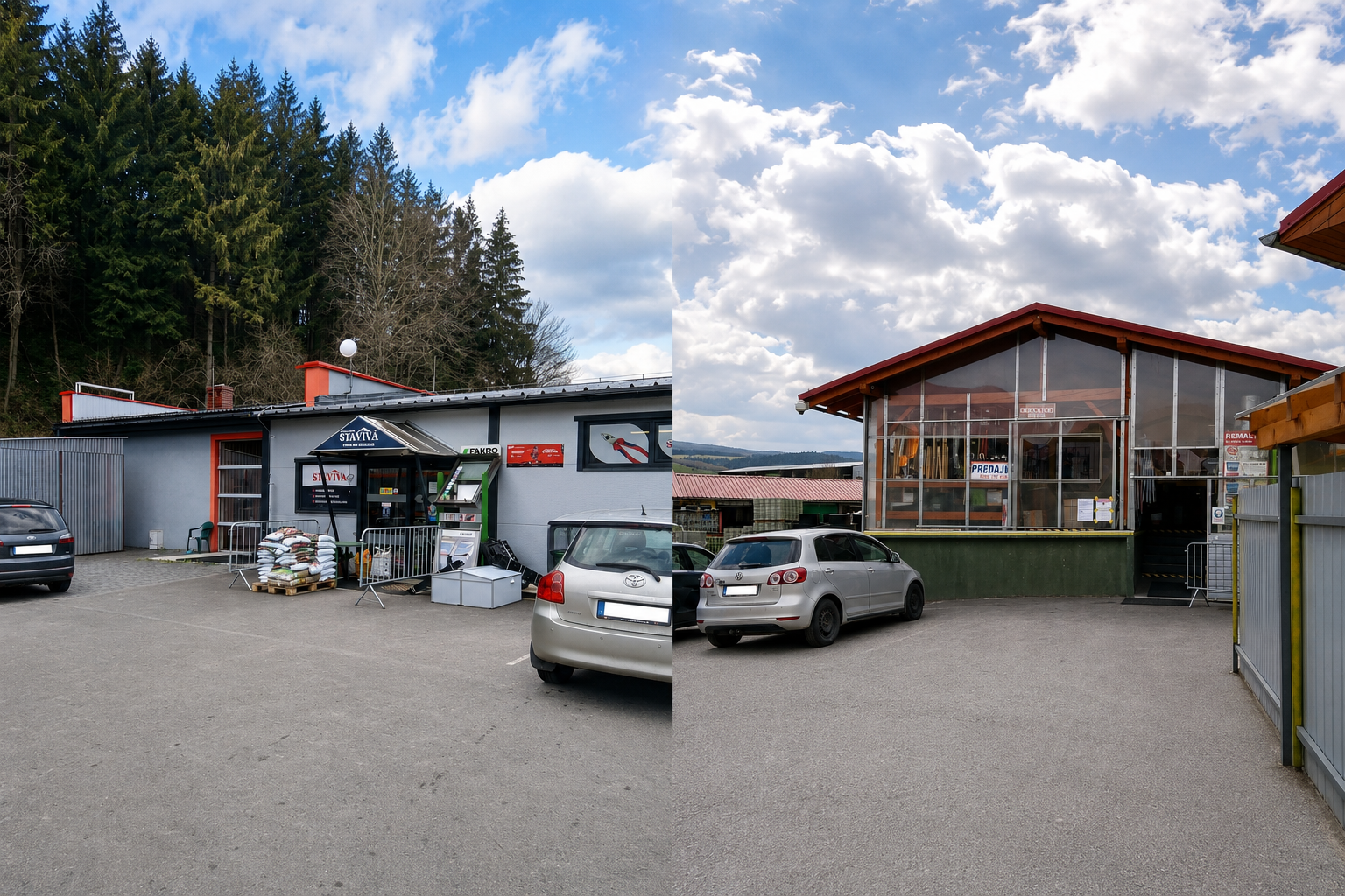 Predajne Vrabček Stavivá v Nižnej nad Oravou a v Liesku